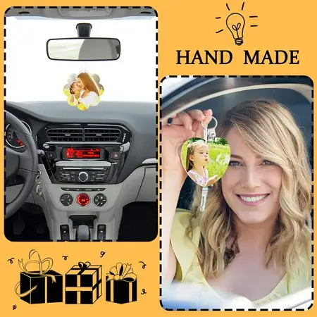 Personalized Photo Air Freshener Logo Both Sides Printed